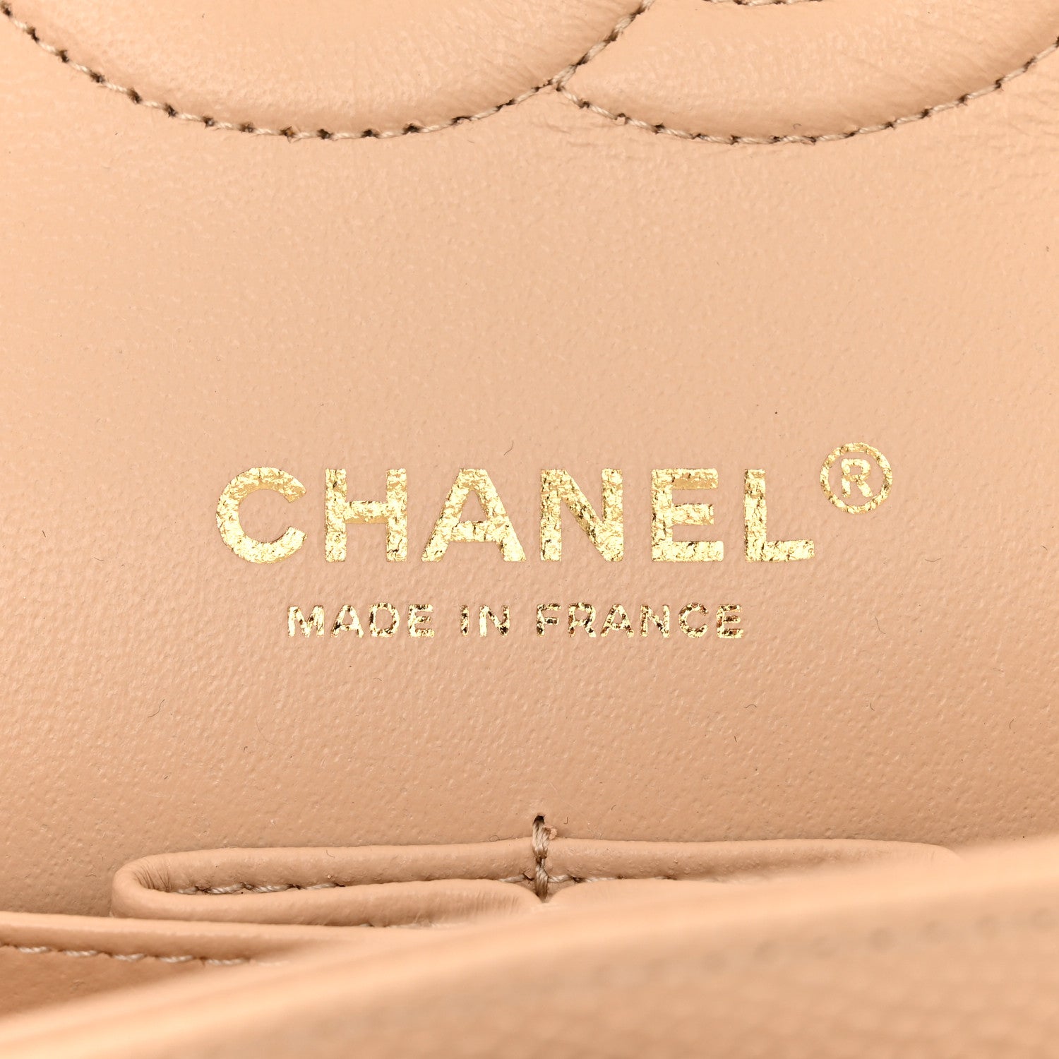Chanel Caviar Quilted Medium Double Flap Beige 5 of 9