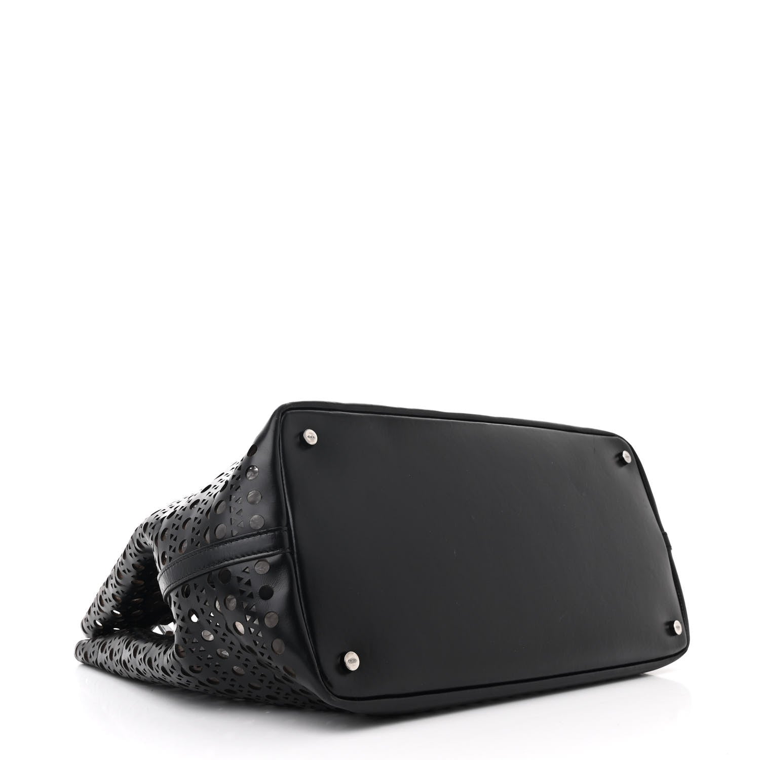 Alaia Lux Calfskin Vienne Large Mina Tote Black 5 of 12