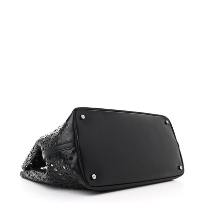 Alaia Lux Calfskin Vienne Large Mina Tote Black 5 of 12