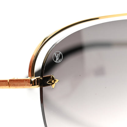 Louis Vuitton Grease Mask Sunglasses Z1045W Gold 8 of 9