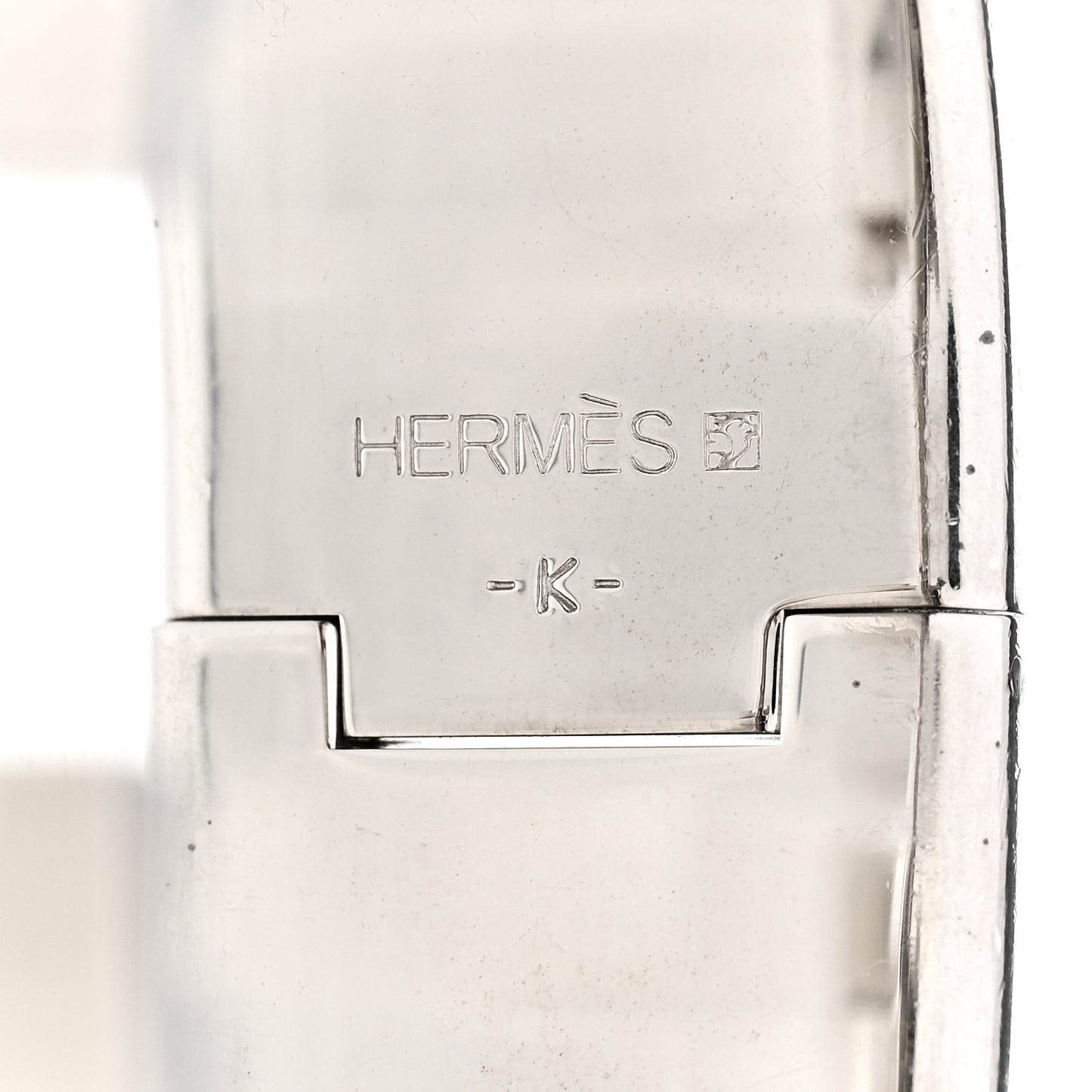 Enamel Wide Clic Clac H Bracelet GM Black