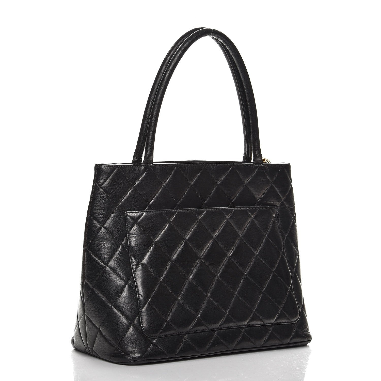 Chanel Lambskin Quilted Medallion Tote Black 3 of 15