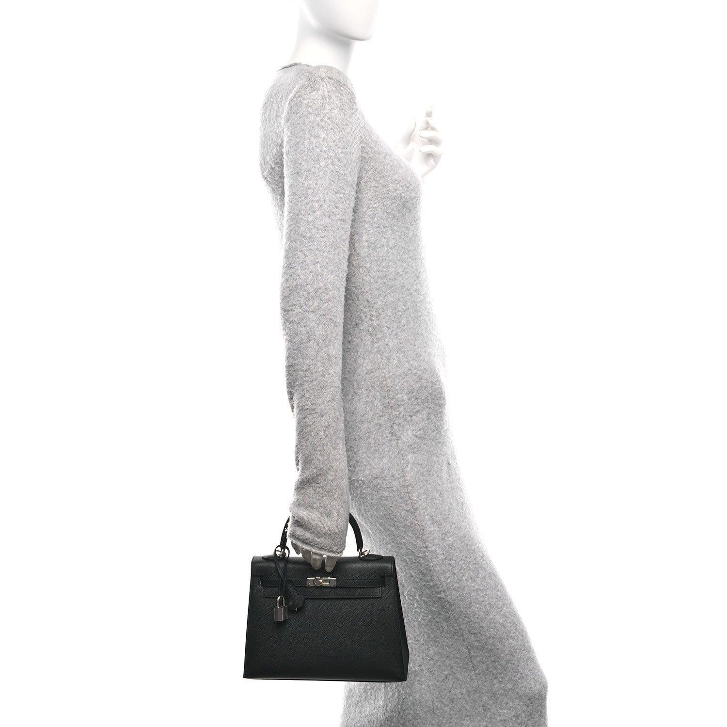 Hermes Epsom Kelly Sellier 25 Black 2 of 12