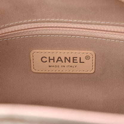 Chanel Iridescent Aged Calfskin Quilted Medium Gabrielle Hobo Light Pink 6 of 11
