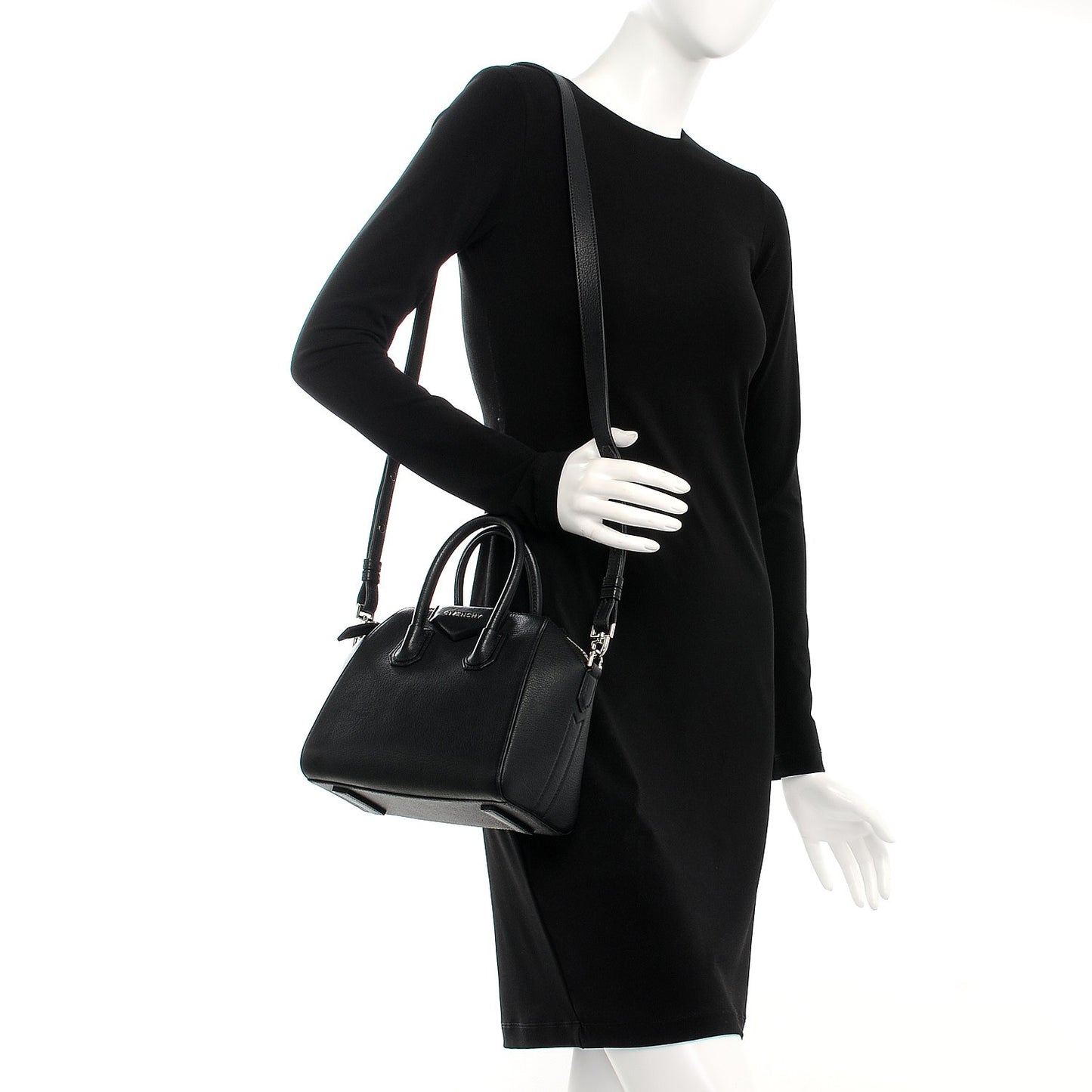Sugar Goatskin Mini Antigona Black