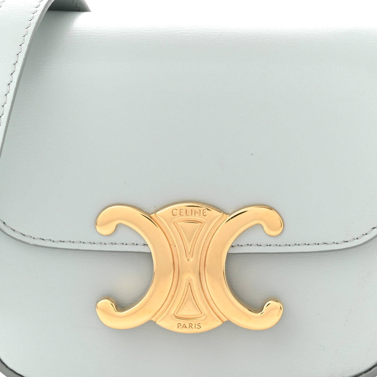 Celine Shiny Calfskin Mini Claude Soft Blue 9 of 14