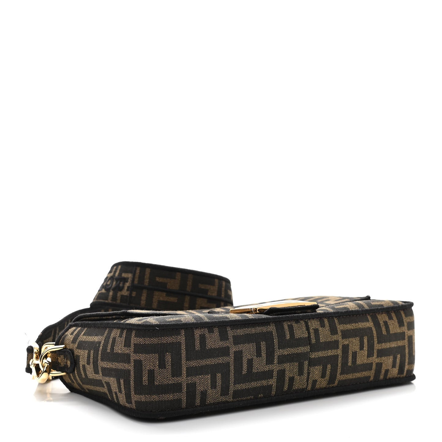 Fabric Jacquard FF 1974 Medium Baguette Tobacco Moro Black