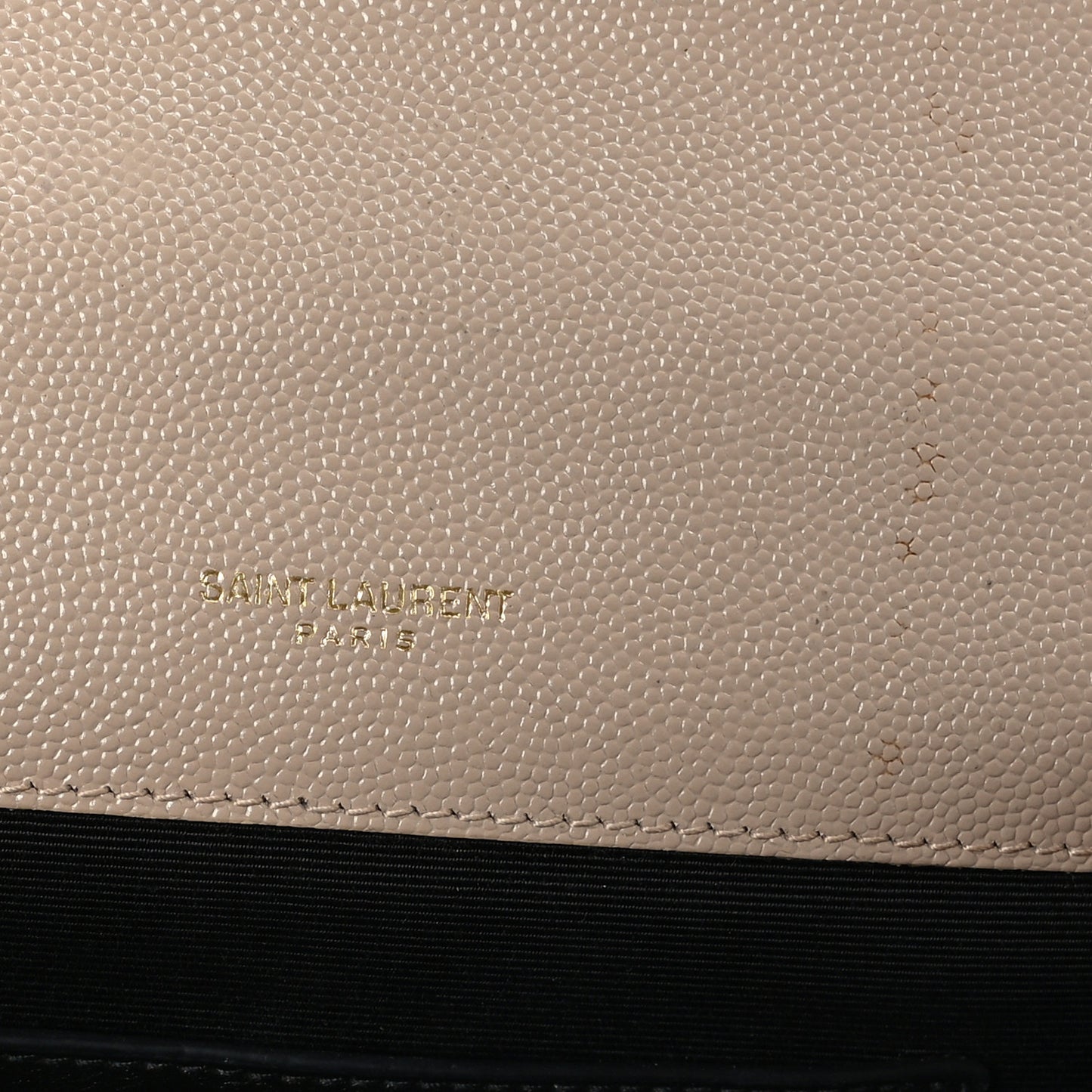 Grain De Poudre Textured Mixed Matelasse Triquilt Small Monogram Satchel Dark Beige