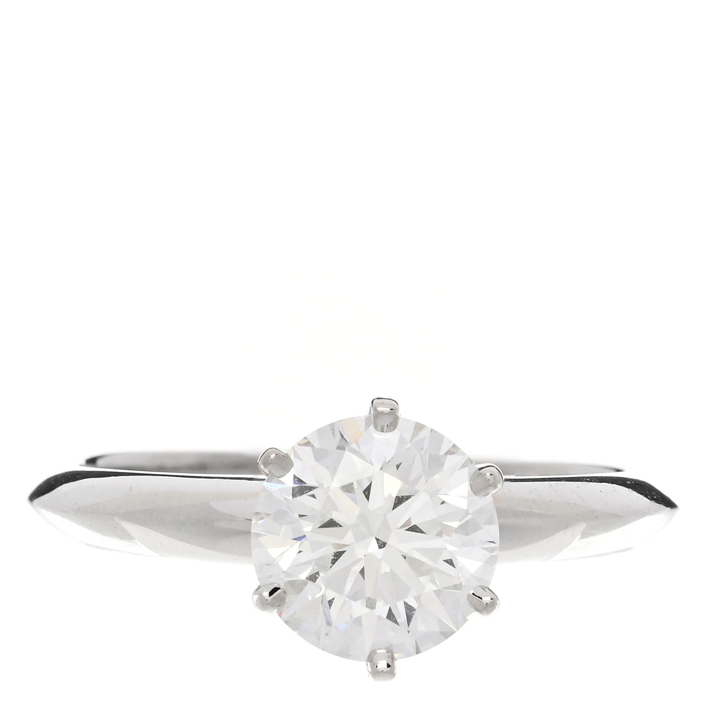 Platinum Diamond 1.62ct Solitaire Engagement Ring 54 7