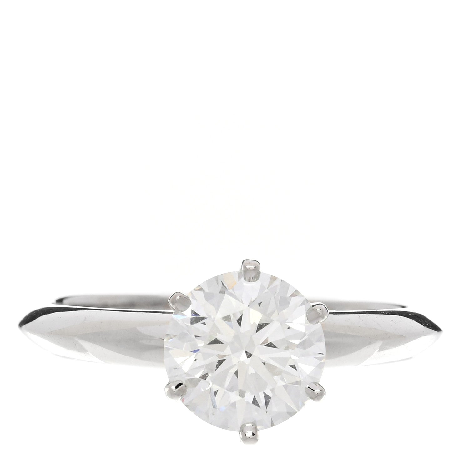 Tiffany Platinum Diamond 1.62ct Solitaire Engagement Ring 54 7 1 of 6