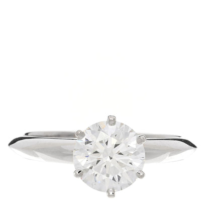 Tiffany Platinum Diamond 1.62ct Solitaire Engagement Ring 54 7 1 of 6
