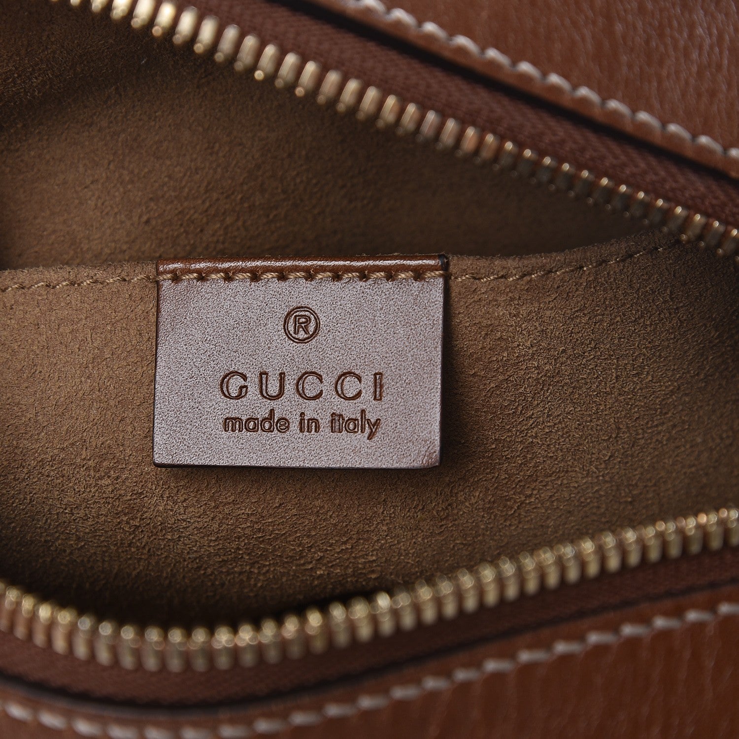 Gucci GG Supreme Monogram Cuoio Toscano Mini Chain Shoulder Bag Beige Ebony Cuir 6 of 8