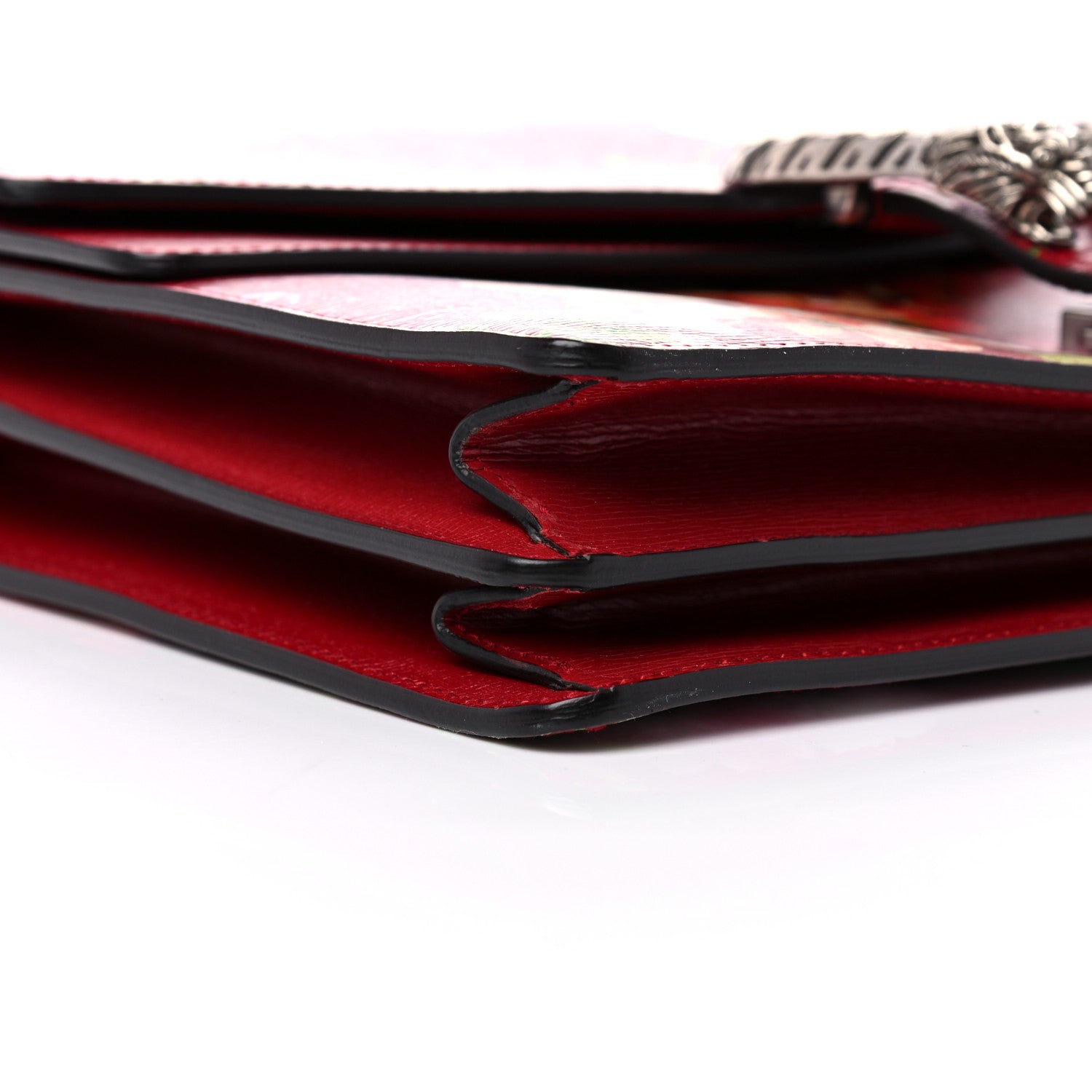 Gucci Calfskin Blooms Print Medium Dionysus Shoulder Bag Romantic Cherry Multicolor 8 of 9