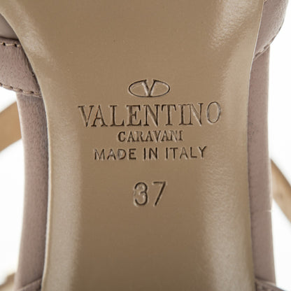 Valentino Garavani Patent Rockstud Ankle Strap 65mm Pumps 37 Poudre 6 of 7