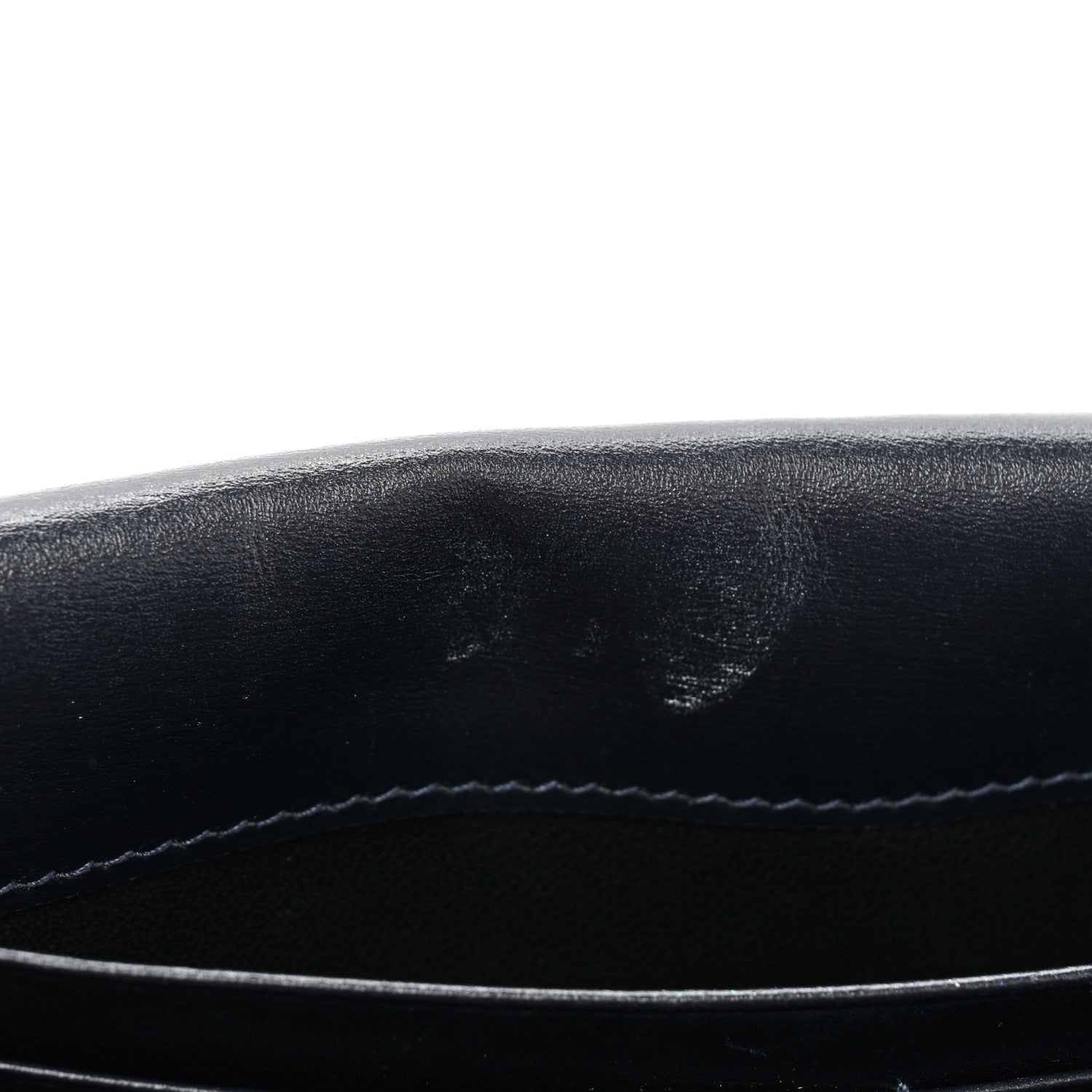 Saint Laurent Smooth Calfskin Monogram Sulpice Chain Wallet Navy 15 of 17