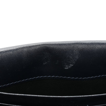 Saint Laurent Smooth Calfskin Monogram Sulpice Chain Wallet Navy 15 of 17