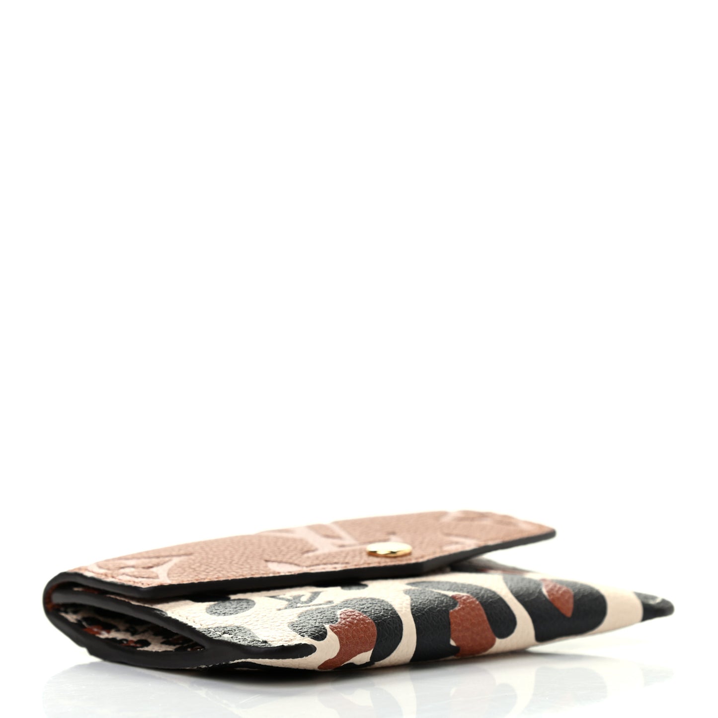 Empreinte Monogram Giant Wild At Heart Key Pouch Caramel