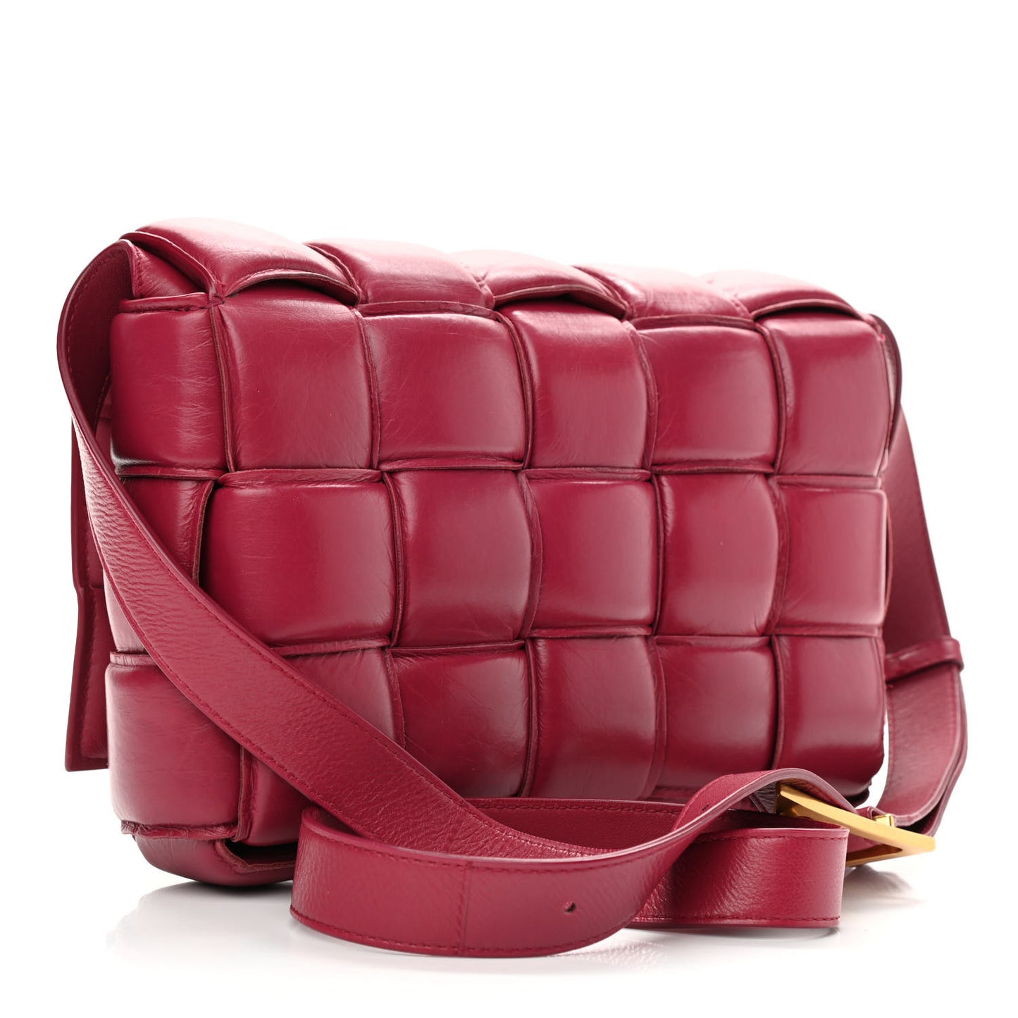 Paper Calfskin Maxi Intreccio Padded Cassette Crossbody Bag