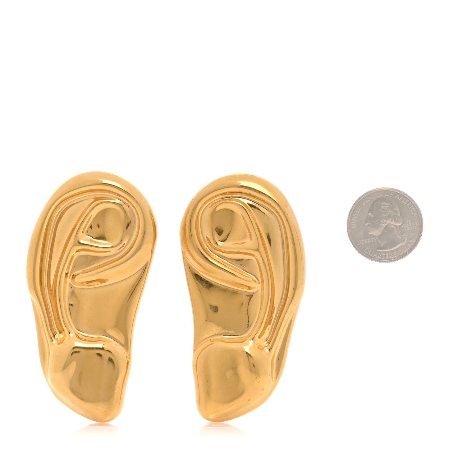 Ear Brooch Set Gold