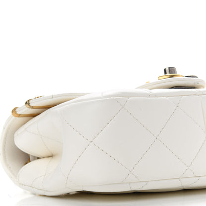 Chanel Lambskin Quilted Mini Coco Clips Flap White 8 of 10