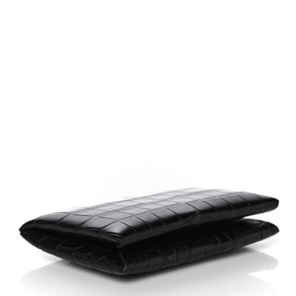 Hermes Matte Alligator Calvi Card Case Black 4 of 14
