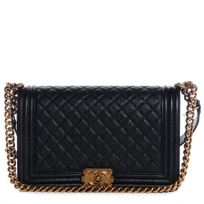 Chanel Caviar Medium Boy Flap Bag Black 1 of 9