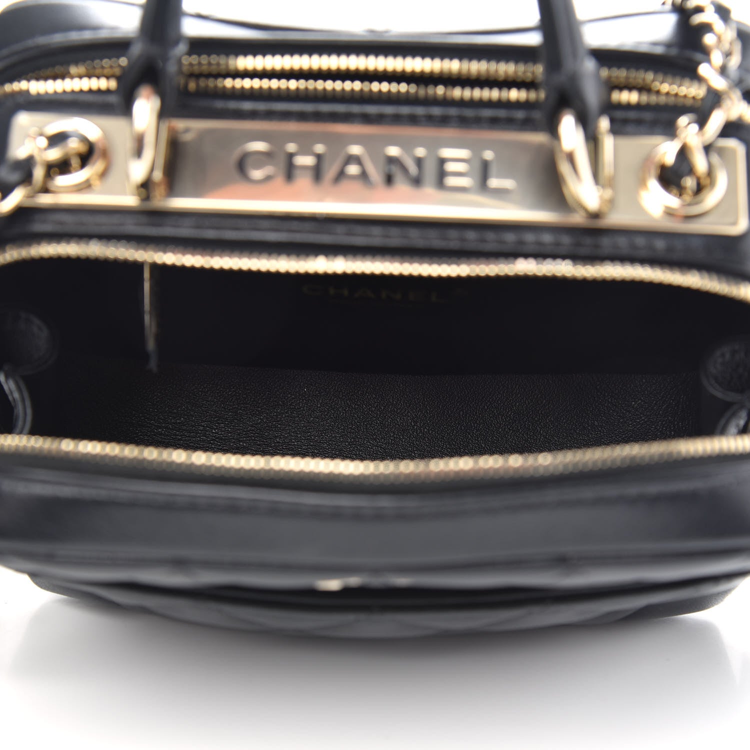 Chanel Lambskin Quilted Small Trendy CC Bowling Bag Black 5 of 11