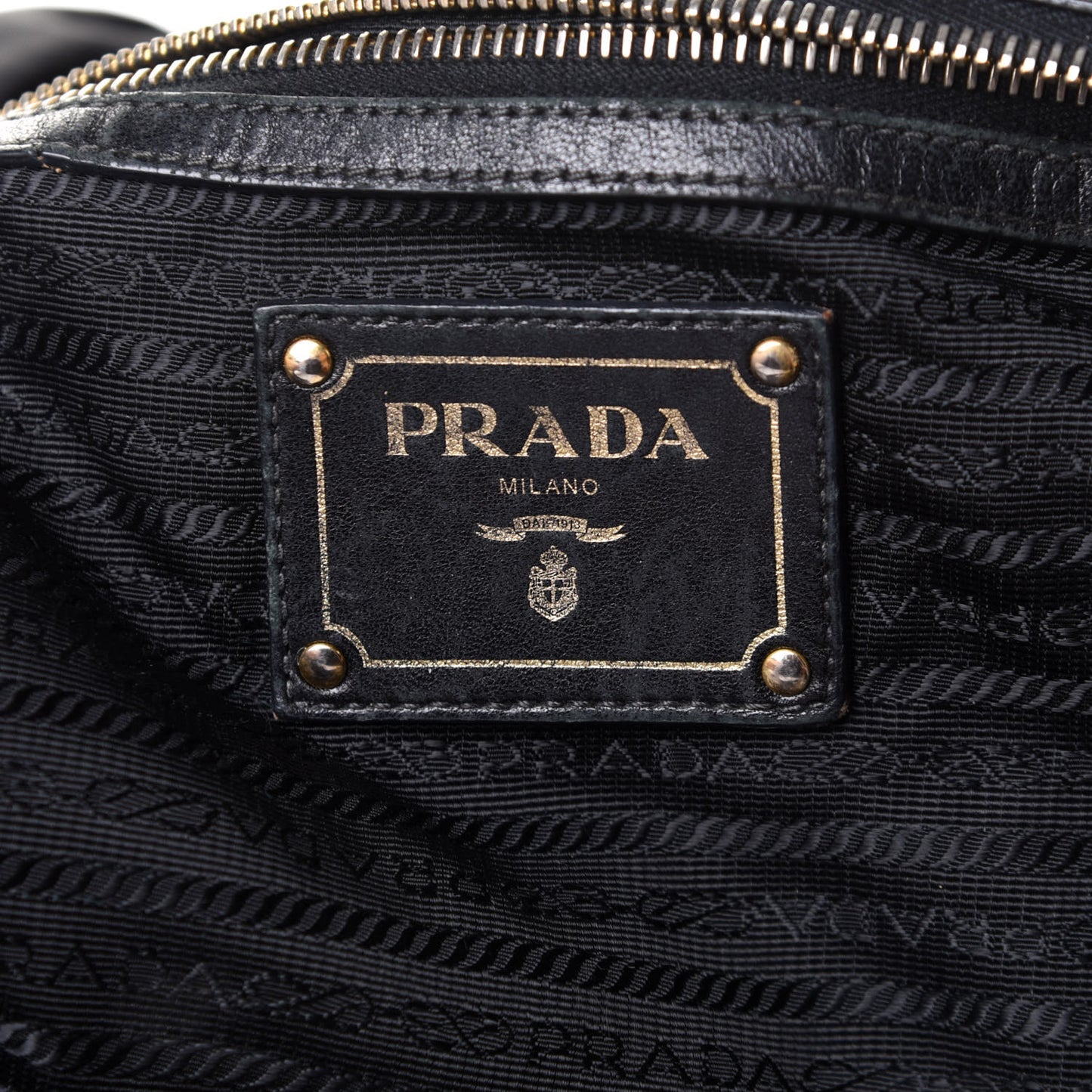 Tessuto Nylon Gaufre Drawstring Tote Black