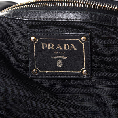 Prada Tessuto Nylon Gaufre Drawstring Tote Black 8 of 12