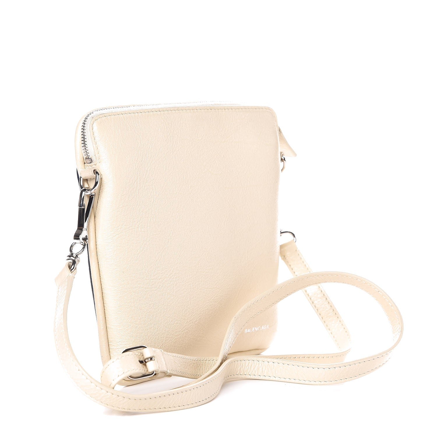 Balenciaga Agneau XS Cushion Square Crossbody Beige Night Bleu 3 of 9