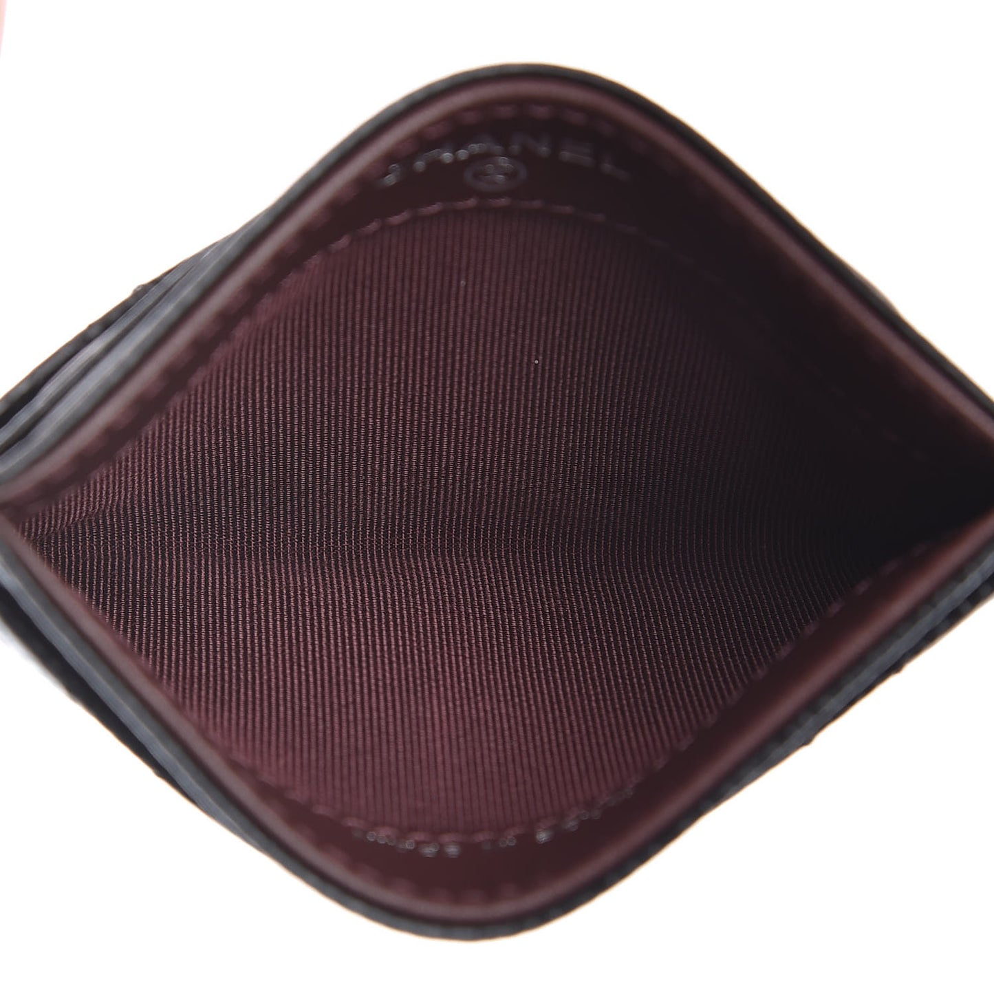 Caviar Quilted Card Holder Black