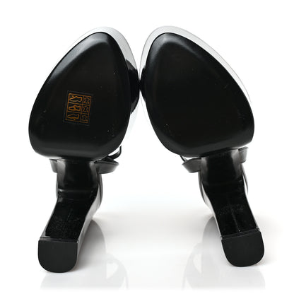 Saint Laurent Patent Jodie 95 Platform Sandals 38 Black 5 of 8