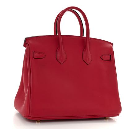 Hermes Swift Birkin 25 Rouge Casaque 3 of 12