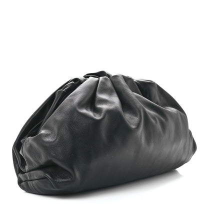 Bottega Veneta Smooth Butter Calf The Pouch Oversized Clutch Black 3 of 12