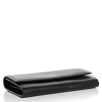 Gucci Dollar Calfskin Swing Continental Wallet Black 4 of 7