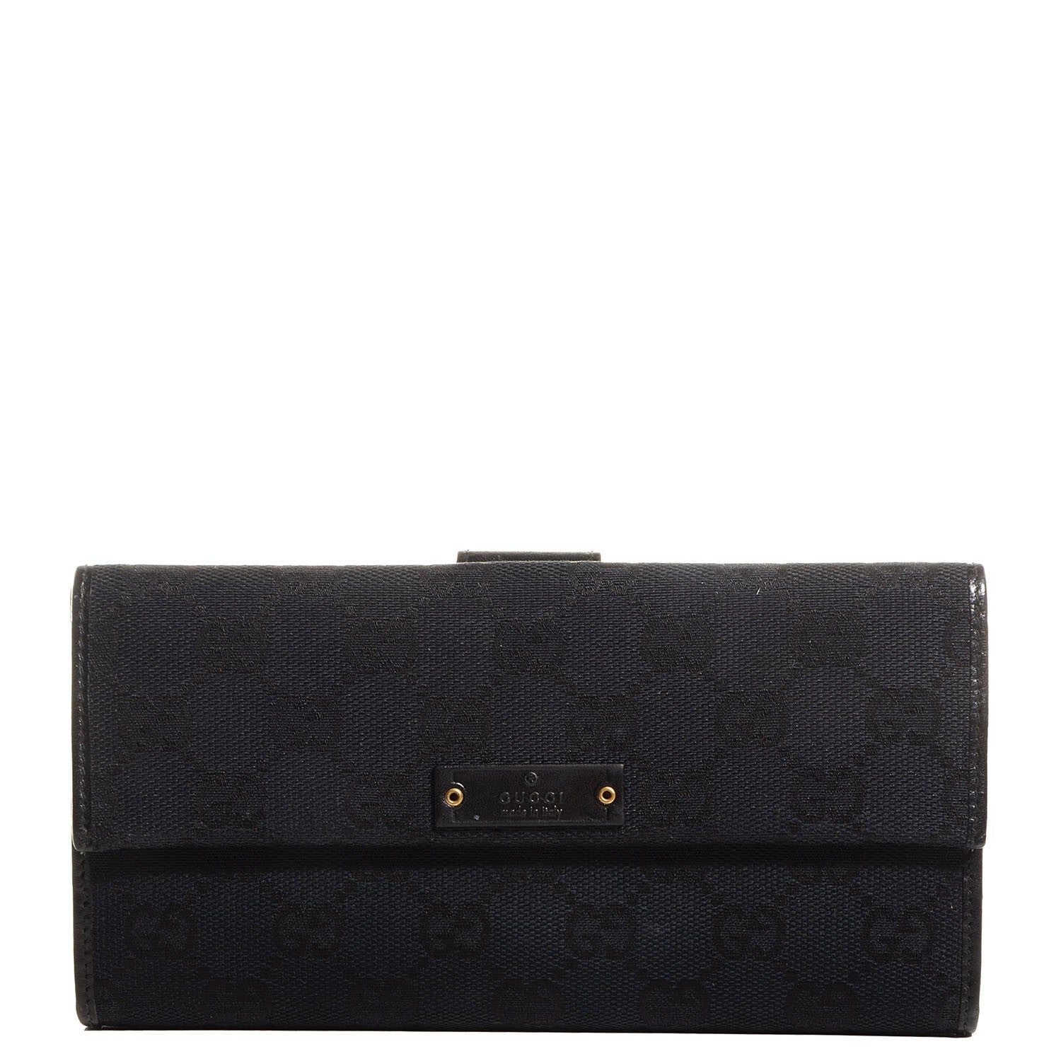 Gucci Monogram Continental Wallet Black 1 of 7