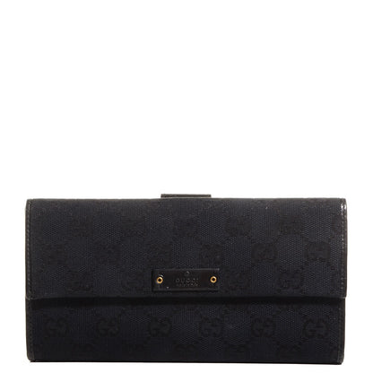 Gucci Monogram Continental Wallet Black 1 of 7