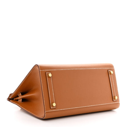 Hermes Madame Calfskin Birkin Sellier 30 Gold 4 of 11