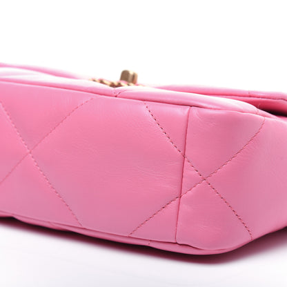 Chanel Lambskin Quilted Medium 19 Flap Pink 7 of 17