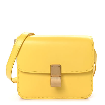 Celine Box Calfskin Teen Classic Box Flap Bag Yellow 1 of 11