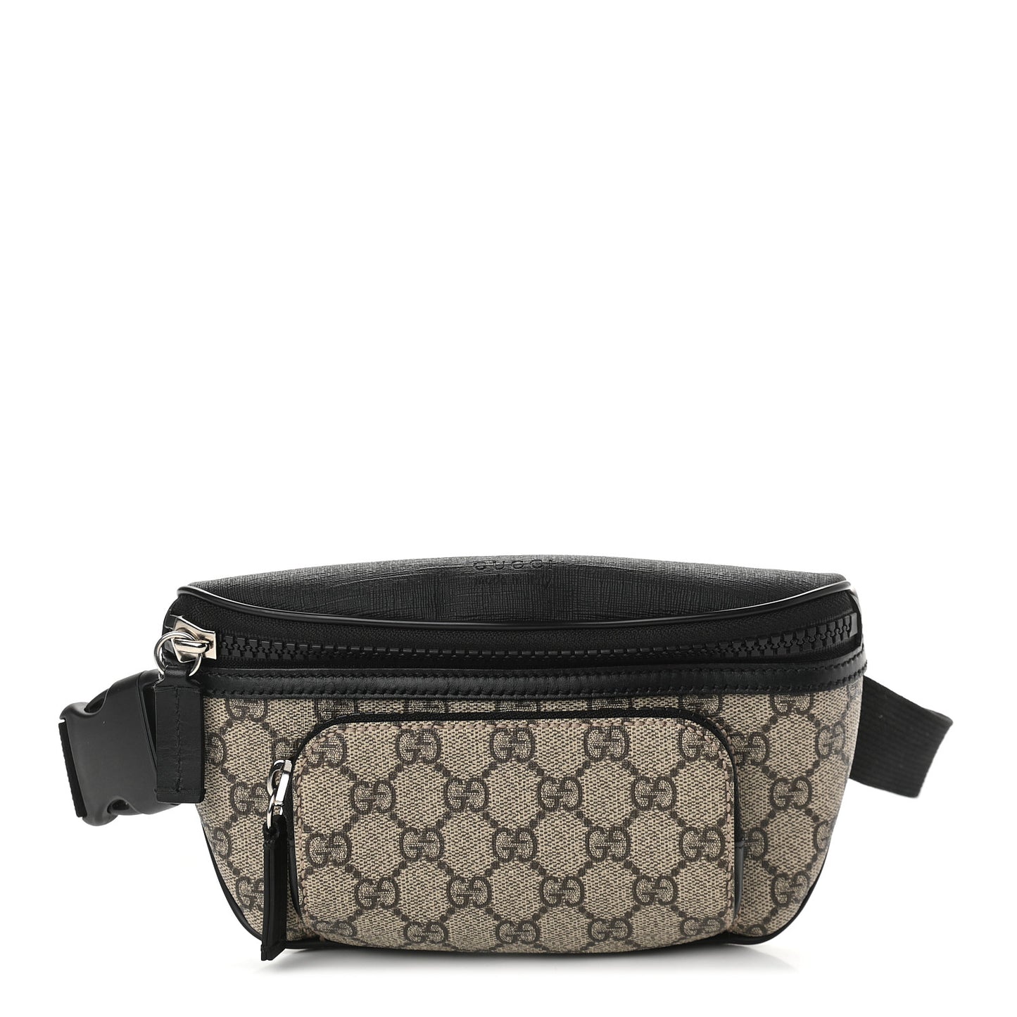 GG Supreme Monogram Belt Bag Black