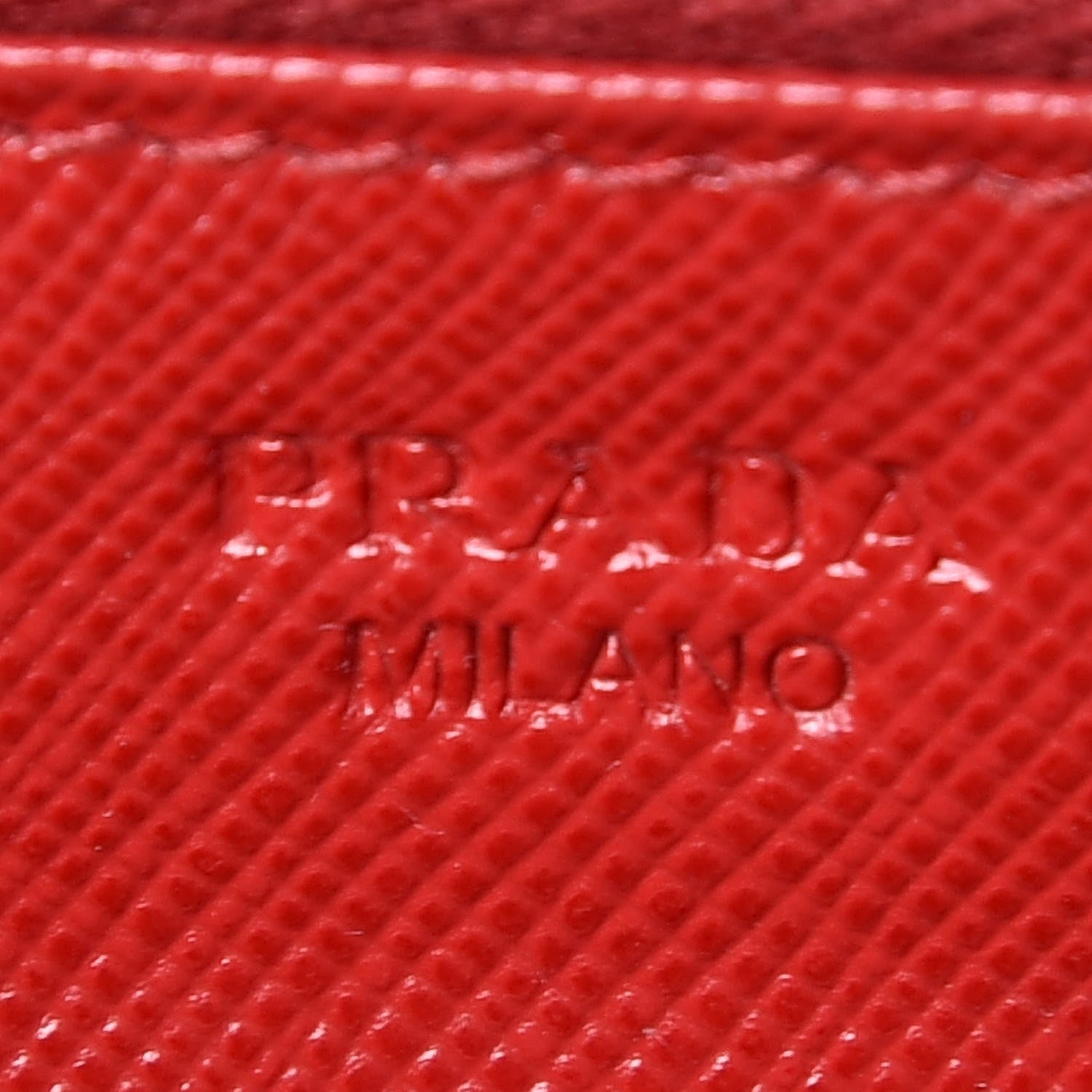 Prada Saffiano Metal Flap Wallet With Strap Fuoco 11 of 20