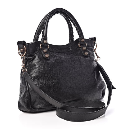 Balenciaga Agneau Giant 12 Rose Gold Hardware Town Black 4 of 10