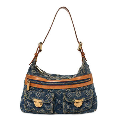 Louis Vuitton Monogram Denim Baggy PM Blue 1 of 10