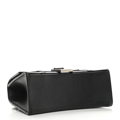 Balenciaga Grained Calfskin Hourglass Top Handle Bag XS Black 4 of 11