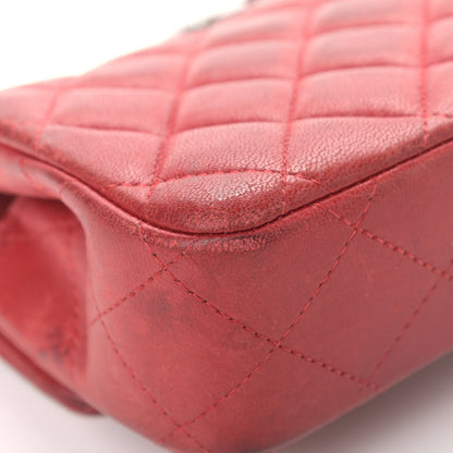Chanel Lambskin Quilted Extra Mini Rectangular Flap Red 9 of 18