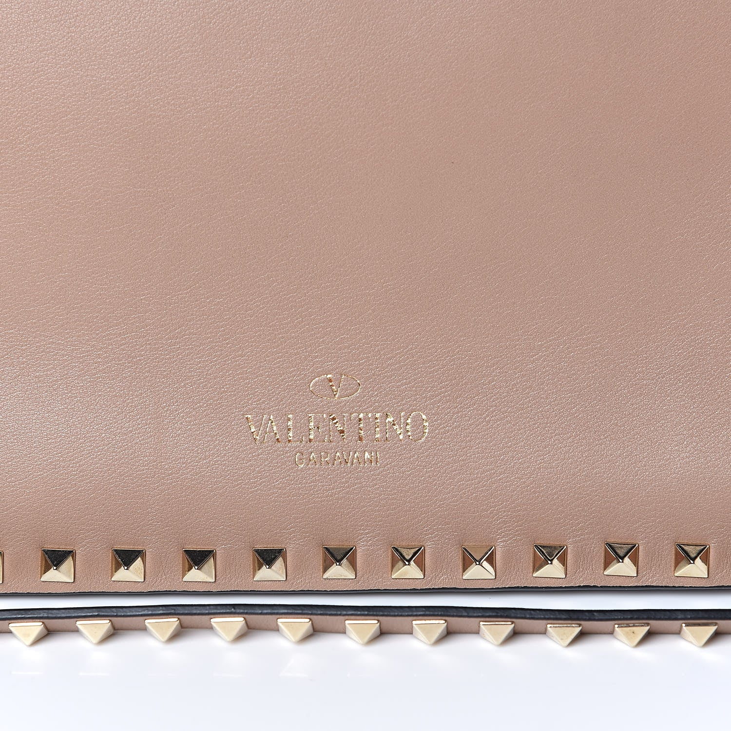 Valentino Garavani Vitello Rockstud Flip Lock Tote Alpaca 11 of 16