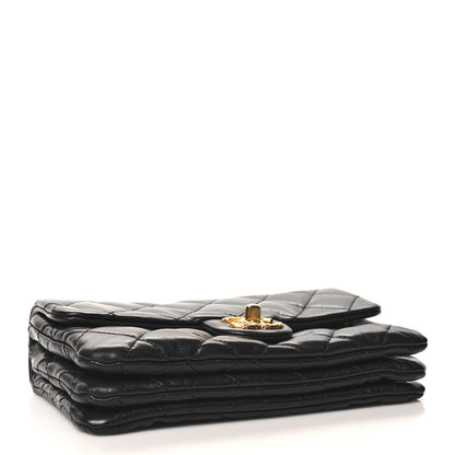Chanel Lambskin Quilted Small Pillow Crush Flap Black 4 of 12