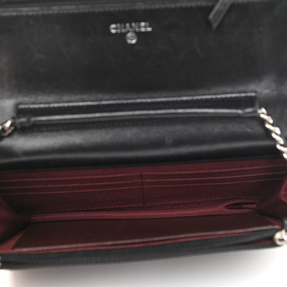 Chanel Lambskin Quilted Wallet On Chain WOC Black 5 of 11