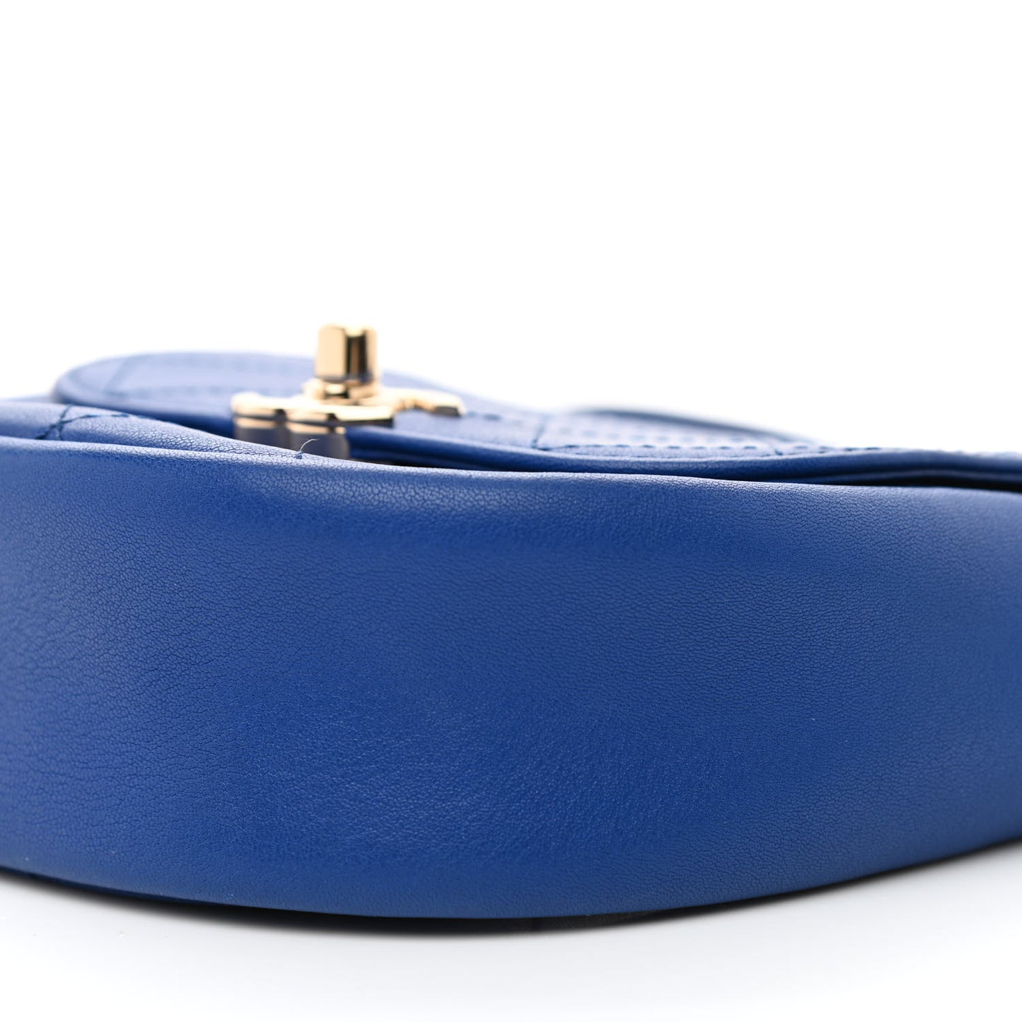 Goatskin Stitched Casual Trip Messenger Flap Royal Blue